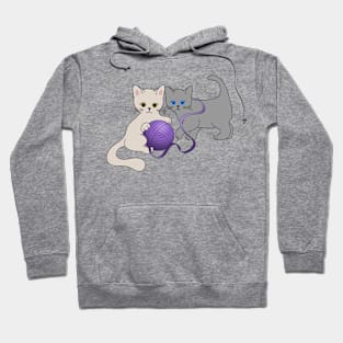 Kitten into Mischief, cute kitten Art Hoodie